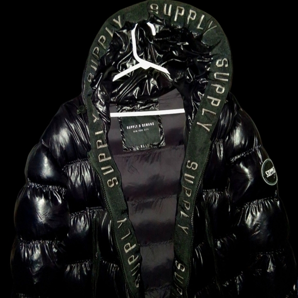 Rare Supply & Demand Goose Down Puffer Coat Similar To Moncler Quality And Style - Picture 2 of 10